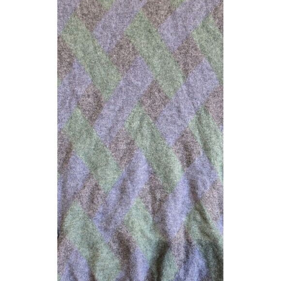 IMPERMEABLE Platinum Mens Sweater 100% 2-Ply Cashmere Pullover Argyle Sweater - Picture 3 of 11